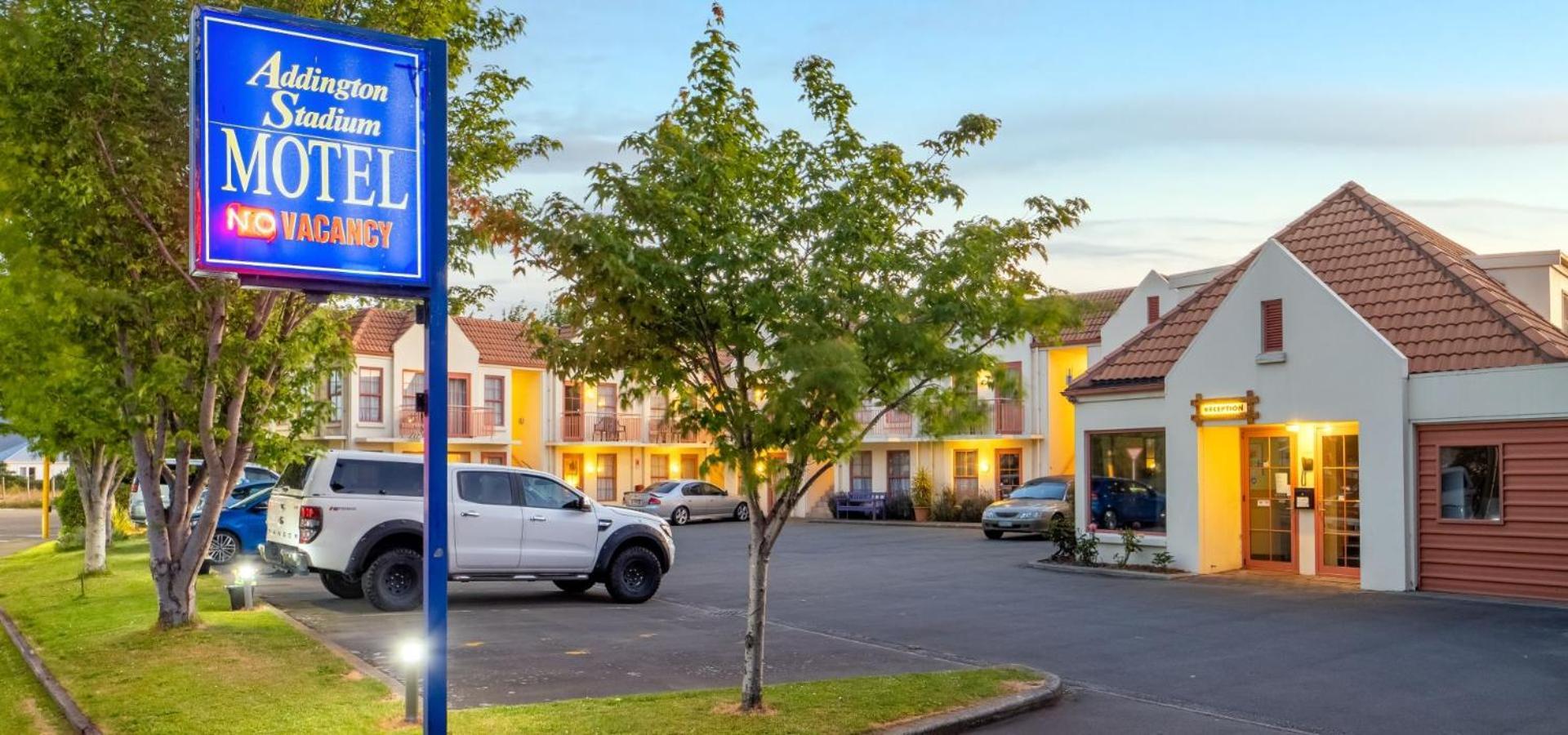 Addington Stadium Motel Christchurch Exterior foto